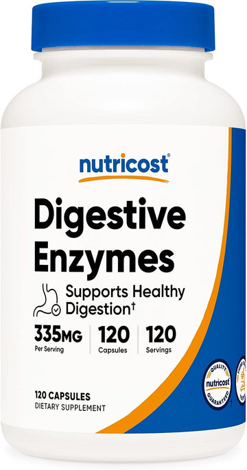 Nutricost Digestive Enzymes 335mg, 120 Capsules - Complete Digestive Enzyme Supplement