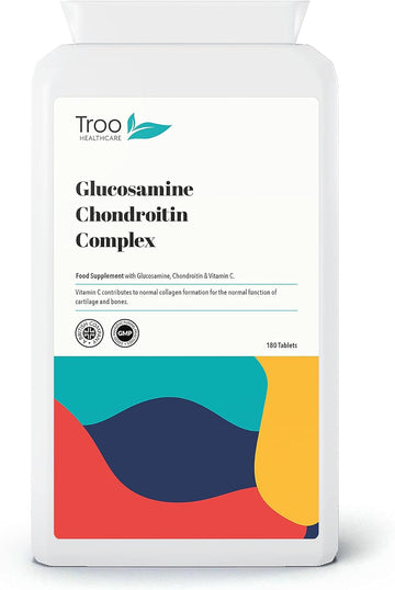 Glucosamine Chondrotin Complex With Vitamin C - 180 Tablets - Supports240 Grams