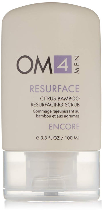 Organic Male OM4 Resurface: Citrus Bamboo Resurfacing Scrub, 3.3