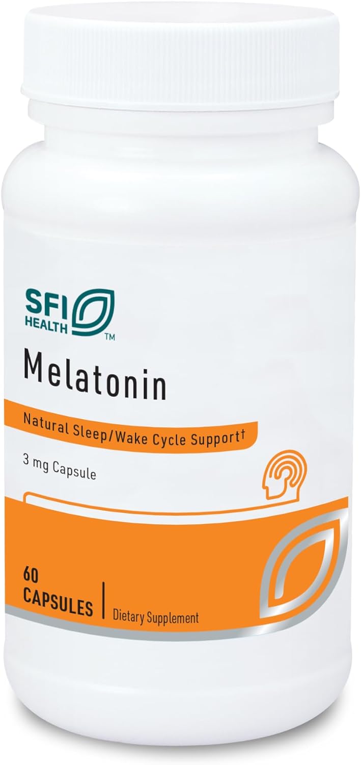 Klaire Labs Melatonin 3 Milligrams - Sleep Support For Men & Women (60