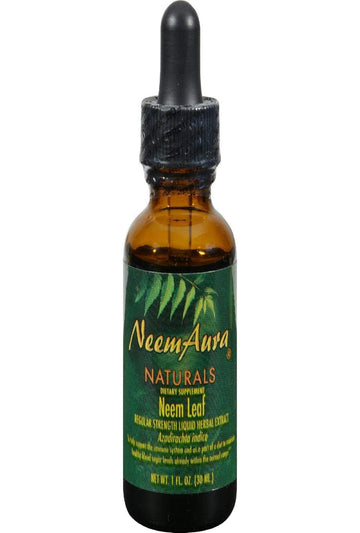 Neem Organic Leaf Extract - Regular Strength Neem Aura 1 oz Liquid