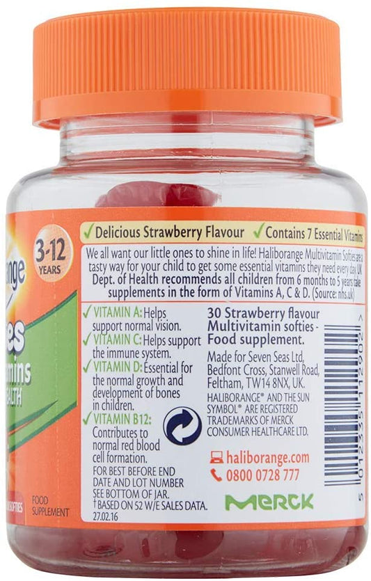 Haliborange Kids Strawberry Multivitamin Fruit Softies