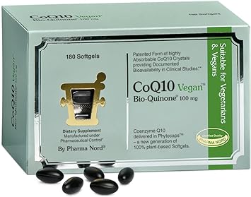 CoQ10 Vegan Bio-Quinone 100 mg, 180 Softgels | Premium Plant-Based Coe