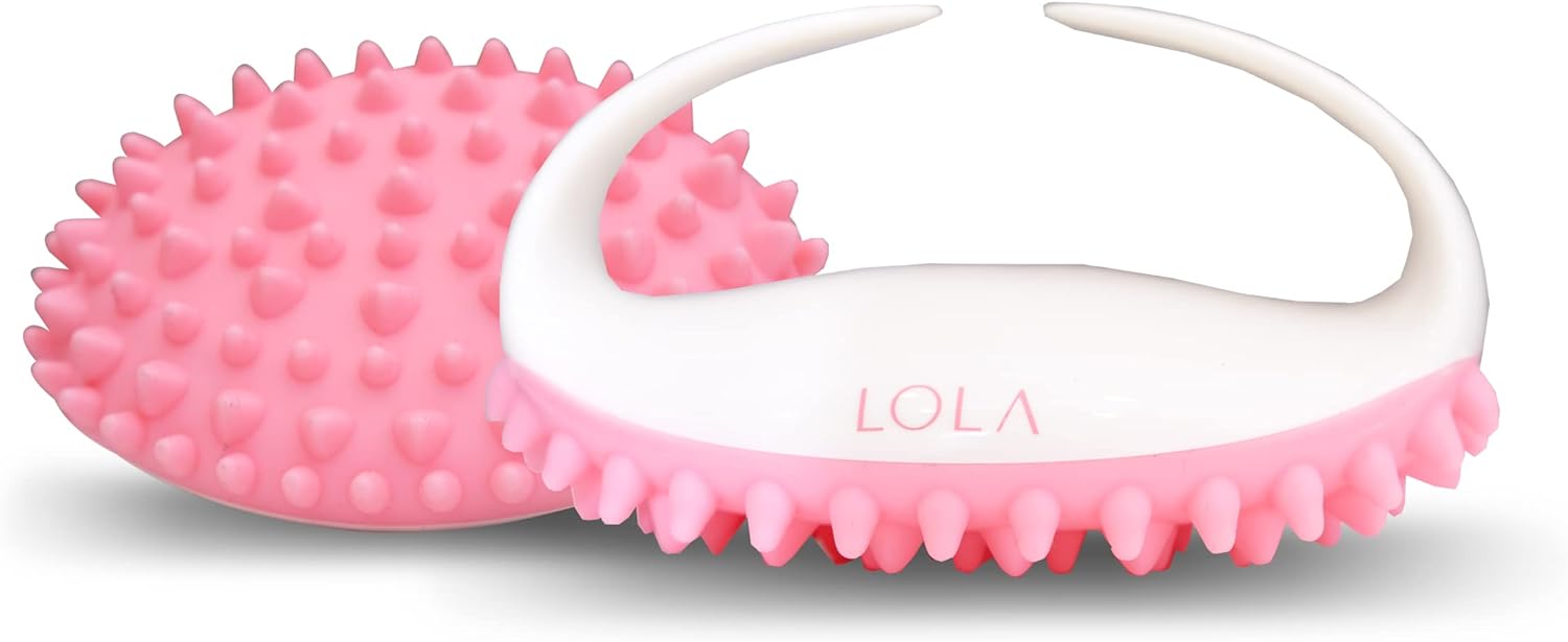 LOLA Beauty Care Silicone Anti Cellulite Massager, Body Shower Scrubber, Cellulite Remover, Body Massager - Exfoliate, Remove Cellulite, Distribute Fat Deposits, Improve Circulation