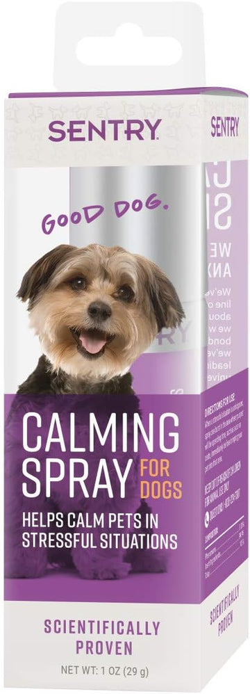 SENTRY PET Care Sentry Calming Spray for Dogs, Uses Pheromones to Reduce Stress, Easy Spray Application, Helps Dogs with