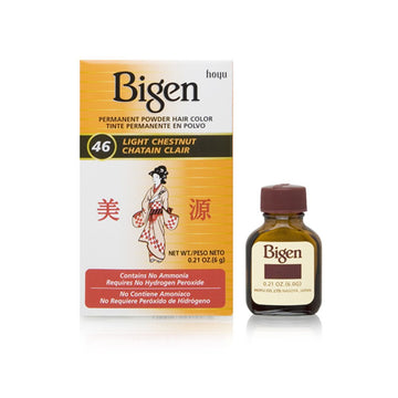 Bigen Permanent Powder Hair Color 46 Light Chestnut, 0.21  (Pack of 1)