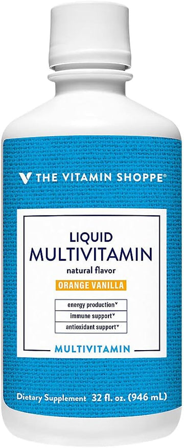 The Vitamin Shoppe Liquid Multivitamin Orange Vanilla Flavor (32 Liqui