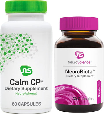NeuroScience NeuroBiota (30 Capsules) + Calm CP (60 Capsules) Stress +