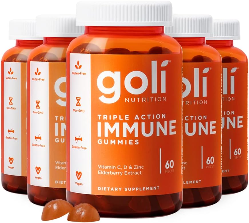 Goli Immune Vitamin Gummy - 300 Count - Elderberry, Vitamin