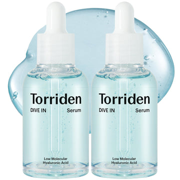 Torriden DIVE-IN Low-Molecular Hyaluronic Acid Serum, 1.69   (Pack of 2) | Fragrance-free Face Serum for Dry, Dehydrated, Oily Skin | Vegan, Clean, Cruelty-Free Korean Skin Care