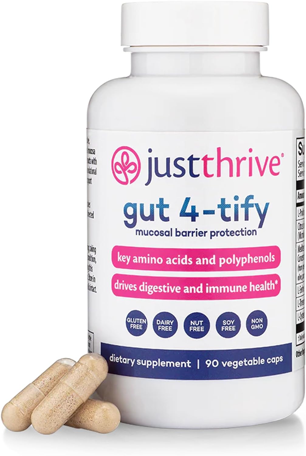 Just Thrive Gut 4-Tify - Gut Health Supplements For Women And Men - An