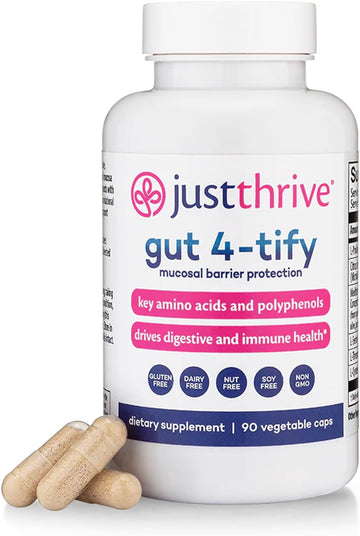 Just Thrive Gut 4-Tify - Gut Health Supplements For Women And Men - An