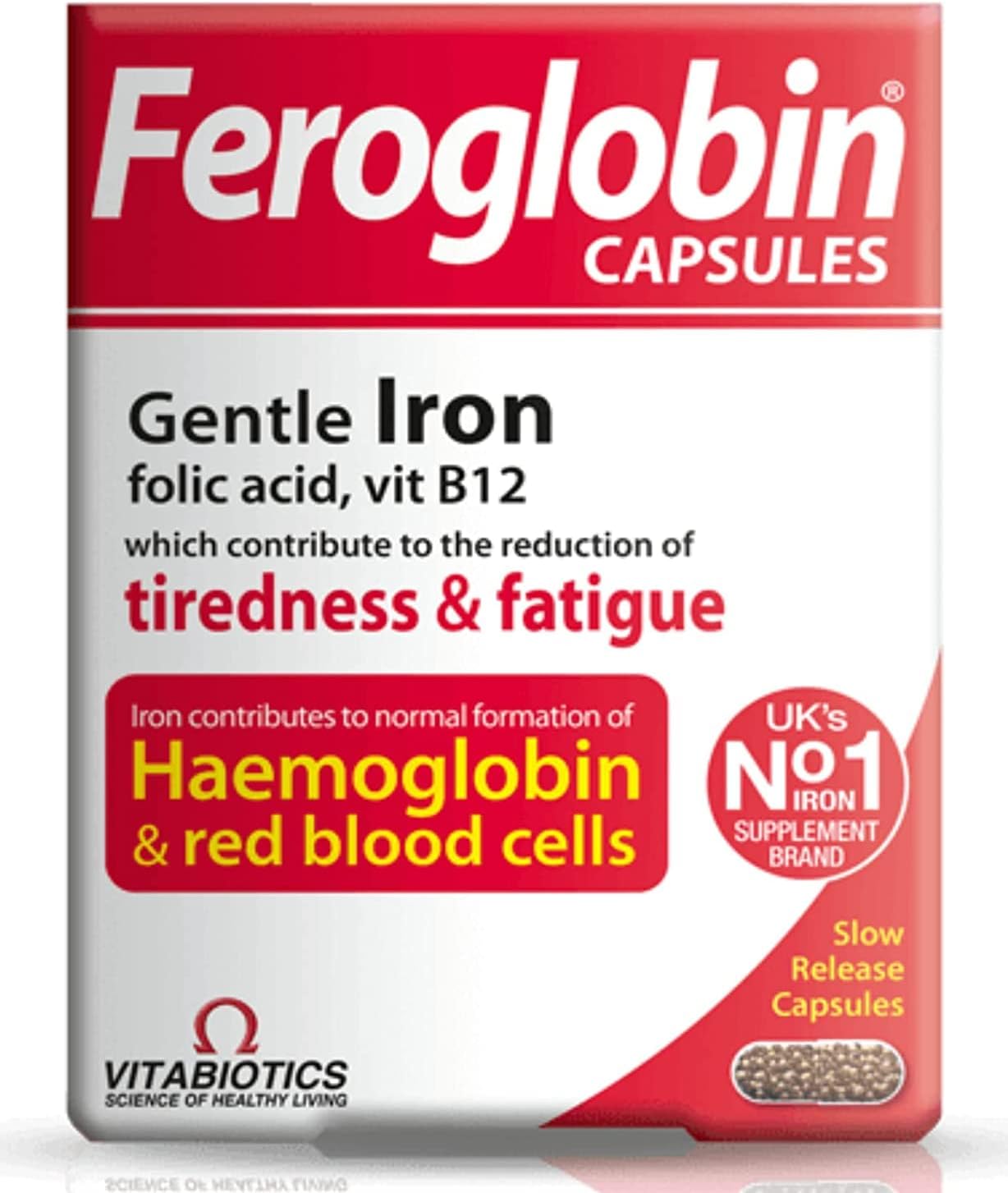 Feroglobin Iron Capsule Helps to reduce tiredness and fatigue

30 Grams