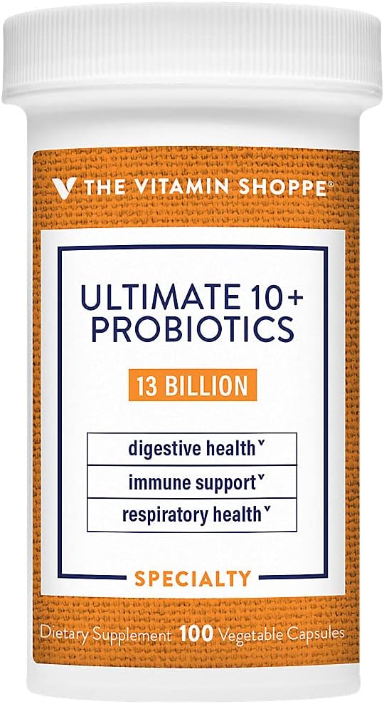 The Vitamin Shoppe Ultimate 10+ Probiotics, 13 Billion Cfus For Digest3.21 Ounces