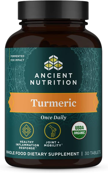 Ancient Nutrition Turmeric Capsules, Once Daily, Use as a Joint Supple