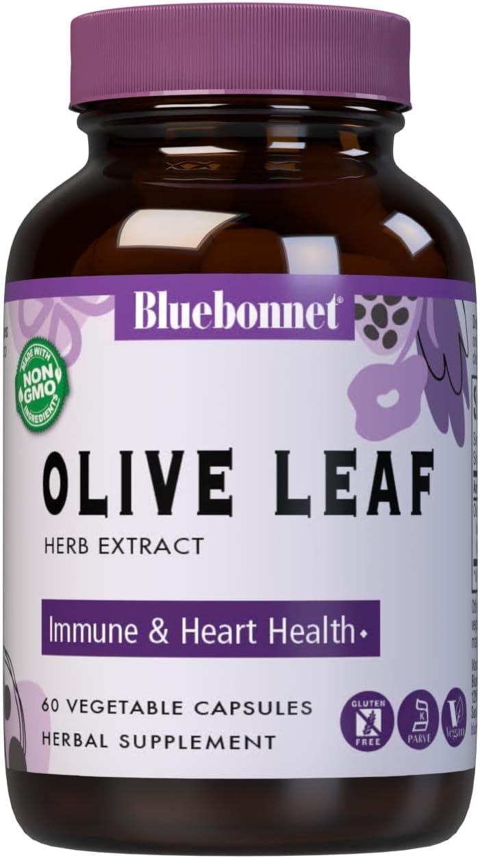 Bluebonnet Nutrition Standardized Olive Leaf Herb Extract, 60 Count60