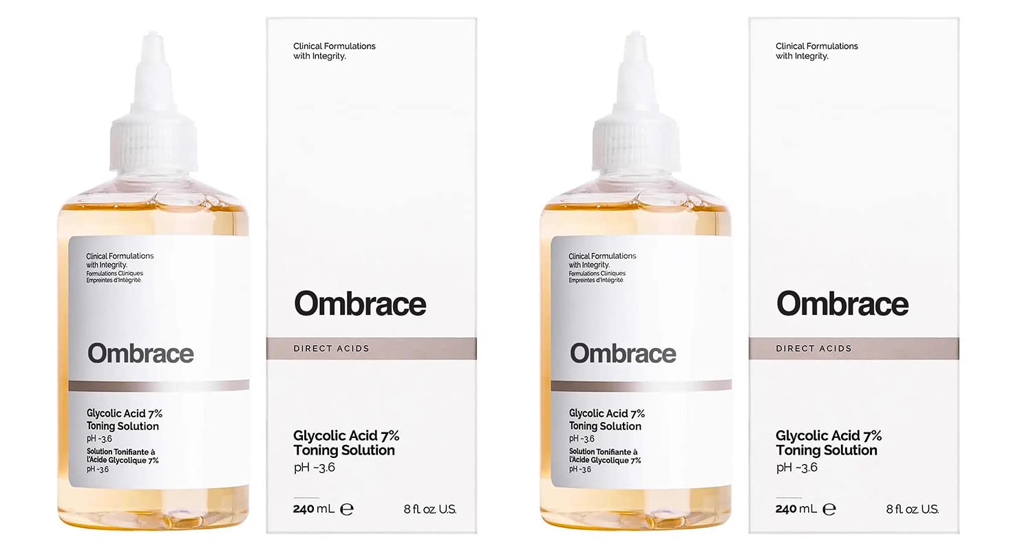 Ombrace Glycolic Acid 7% Toning Solution 240 Pack of 2