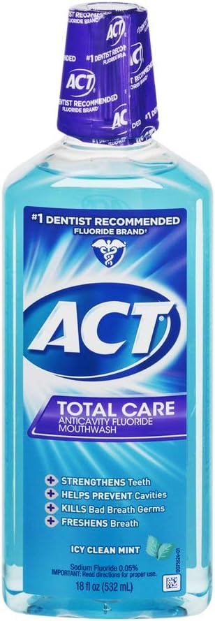 Act Tc Cln Mnt Mthwash Size 18z Act Total Care Icy Clean Min