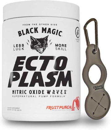 Black Magic Ecto Plasm - Fruit Punch - Handcrafted Pump Igniter, Increased Hydration & Vascularity (400g, 20 Scoops) wit