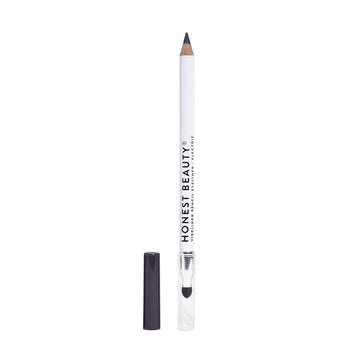 Honest Beauty Vibeliner Pencil Eyeliner | Electric (Matte Plum) | With Jojoba Oil, Meadowfoam Oil, & Macadamia Nut Oil | With built-in smudger | .038