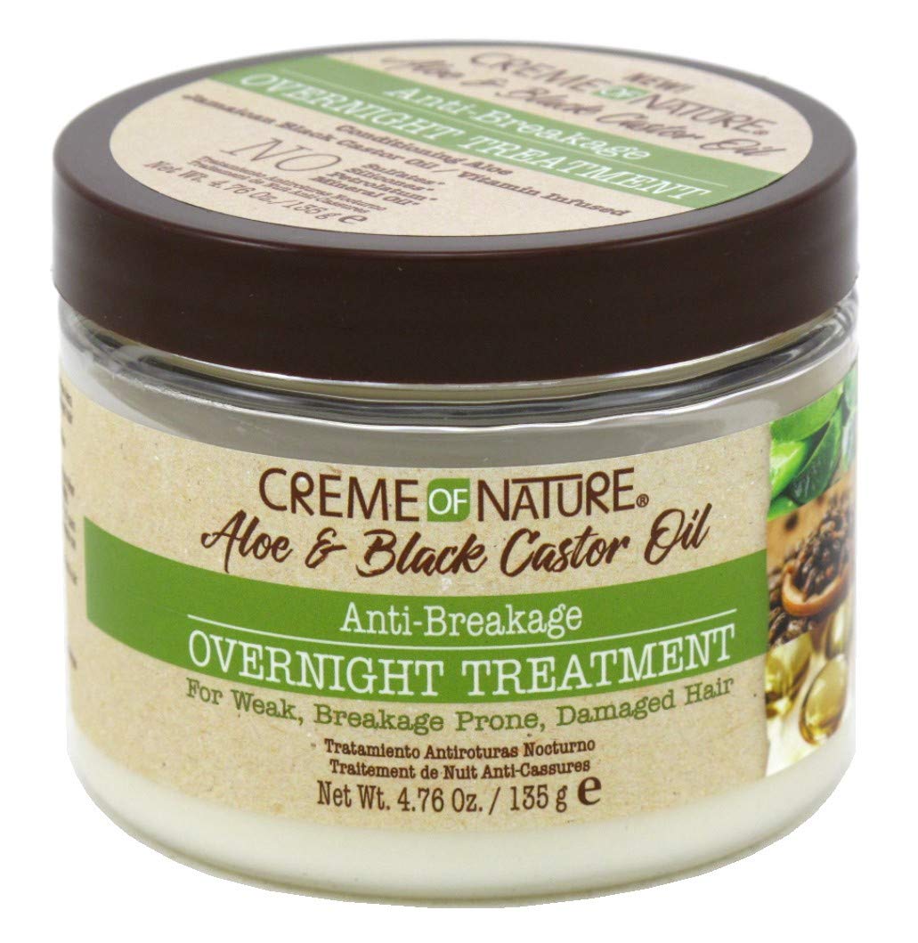 Creme of Nature, Anti-Breakage Overnight Treatment, With Aloe Vera Juice, Jamaican Black Castor Oil, 4.76 Oz