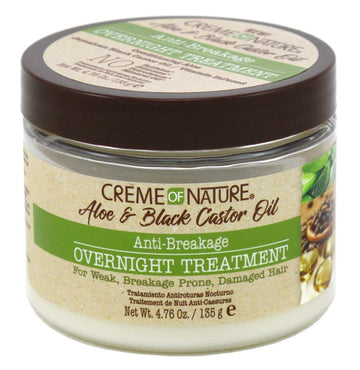 Creme of Nature, Anti-Breakage Overnight Treatment, With Aloe Vera Juice, Jamaican Black Castor Oil, 4.76 Oz