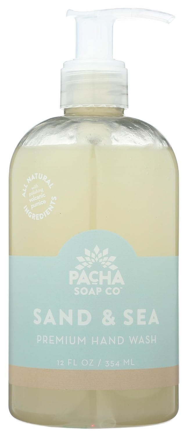 PACHA SOAP Sand & Sea Premium Hand Wash, 12 FZ