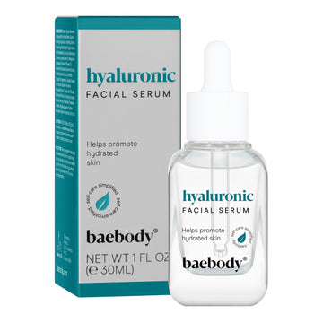 Baebody Critically Acclaimed Hyaluronic Acid Serum for Face with Vitamin C, Vitamin E, Ultra Hydrating, Anti Aging, Moisturizes, Plumps Skin, Reduces Wrinkles, 1