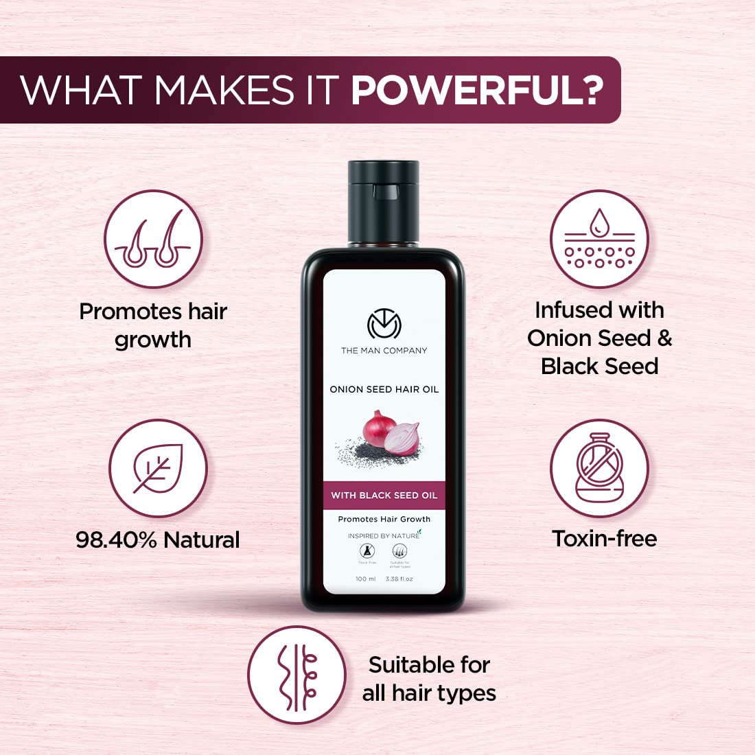  Onion Black Seed Oil for Organic Hair Growth & Hair Fall Co