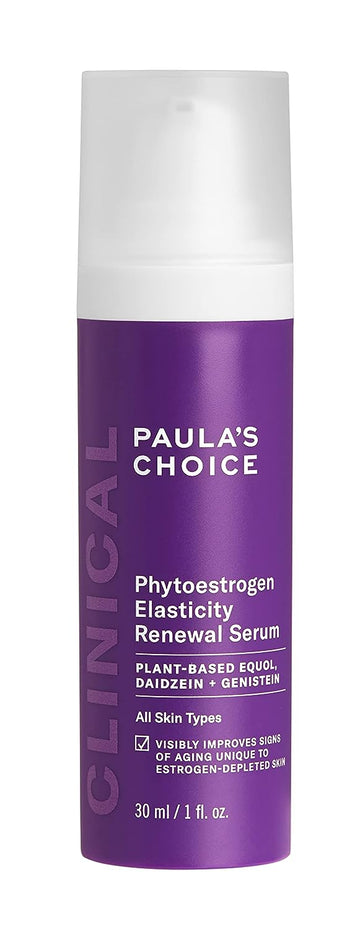 Paula’s Choice CLINICAL Phytoestrogen Elasticity Renewal Face Serum, Restores Loose, Thinning & Crepey-Looking Skin Due to Estrogen Loss, Fragrance-free & Cruelty-free, 1