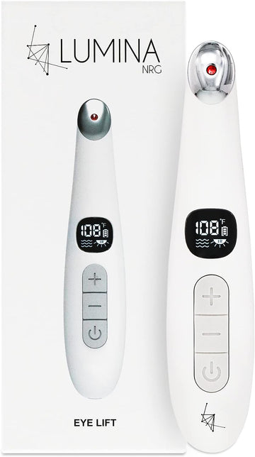 Lumina NRG 3-in-1 Eye Massage Wand - Reduce Fine Lines, Dark Circles & Inammation - Improve Skin Elasticity & Blood ow