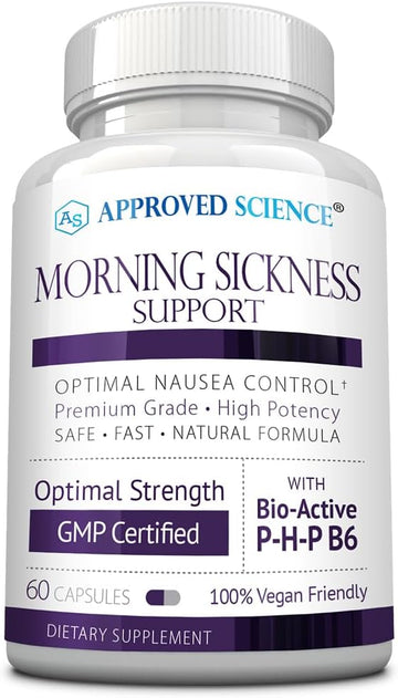 Approved Science Morning Sickness Support - Ginger, Bioactive Vitamin 2.4 Ounces