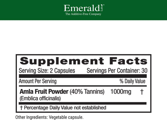 Emerald Labs Amla Fruit Extract - Dietary Supplement with Vitamin C, B