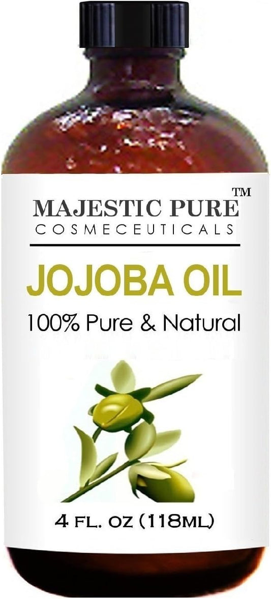 Majestic Pure Jojoba Oil for Hair and Skin, 4 .