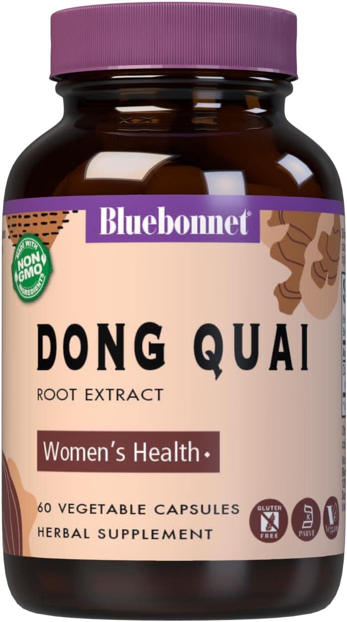 BlueBonnet Dong Quai Root Extract Supplement, 60 Count