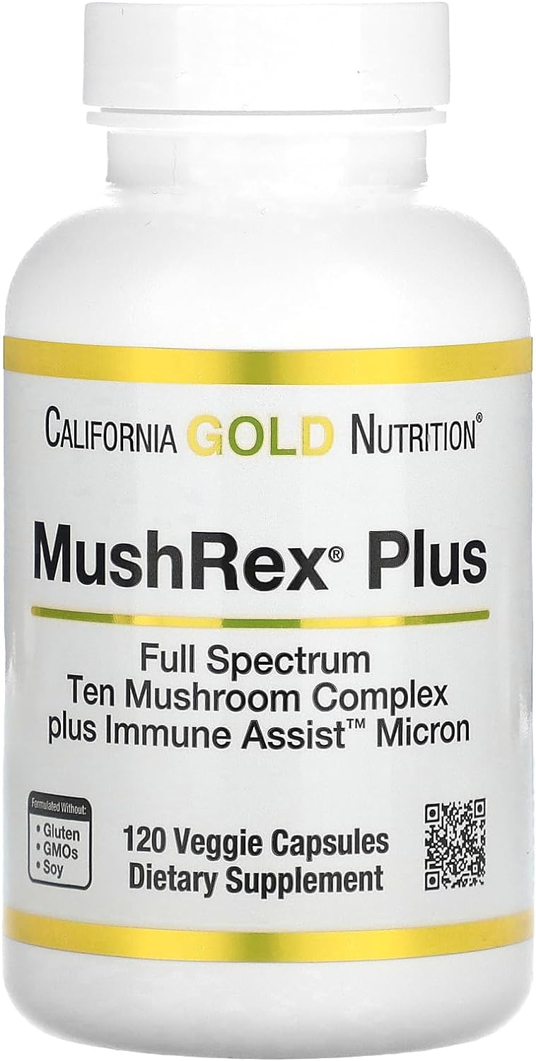 Fungiology, Mushrex Plus, Full-Spectrum Mushroom Complex, Certified Or