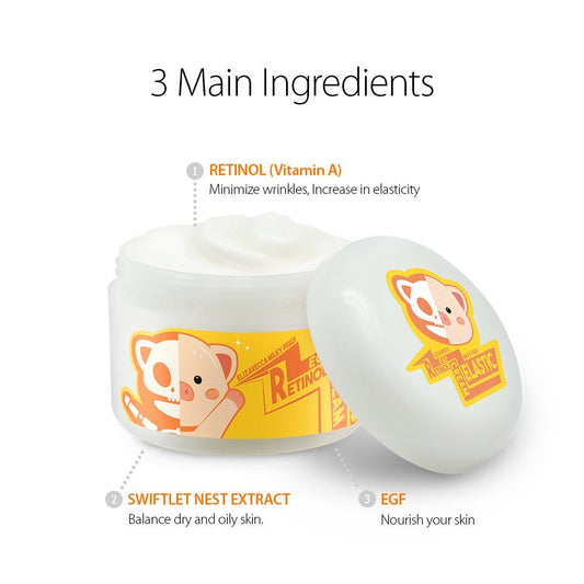 Elizavecca Milky Piggy Wrinkle Care Revitalize EGF Retinol Cream 100g/3.53 .. - Retinol Swiftlet Nest Extract (69.9%) | Anti-Aging Face Cream | Not Tested on Animals, No Parabens