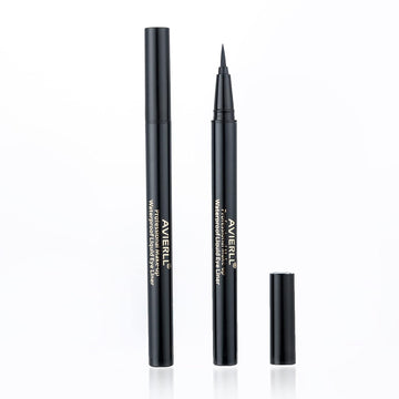 AVIERLL Waterproof Liquid Eyeliner -2Pens Black Eyeliner Long Lasting&Smudgeproof Makeup Liner Easy Liquid Pen 0.03 .  (Black)