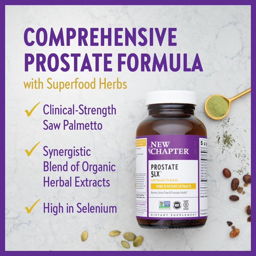 New Chapter Prostate Supplement - Prostate 5LX™ with Clinical Strength