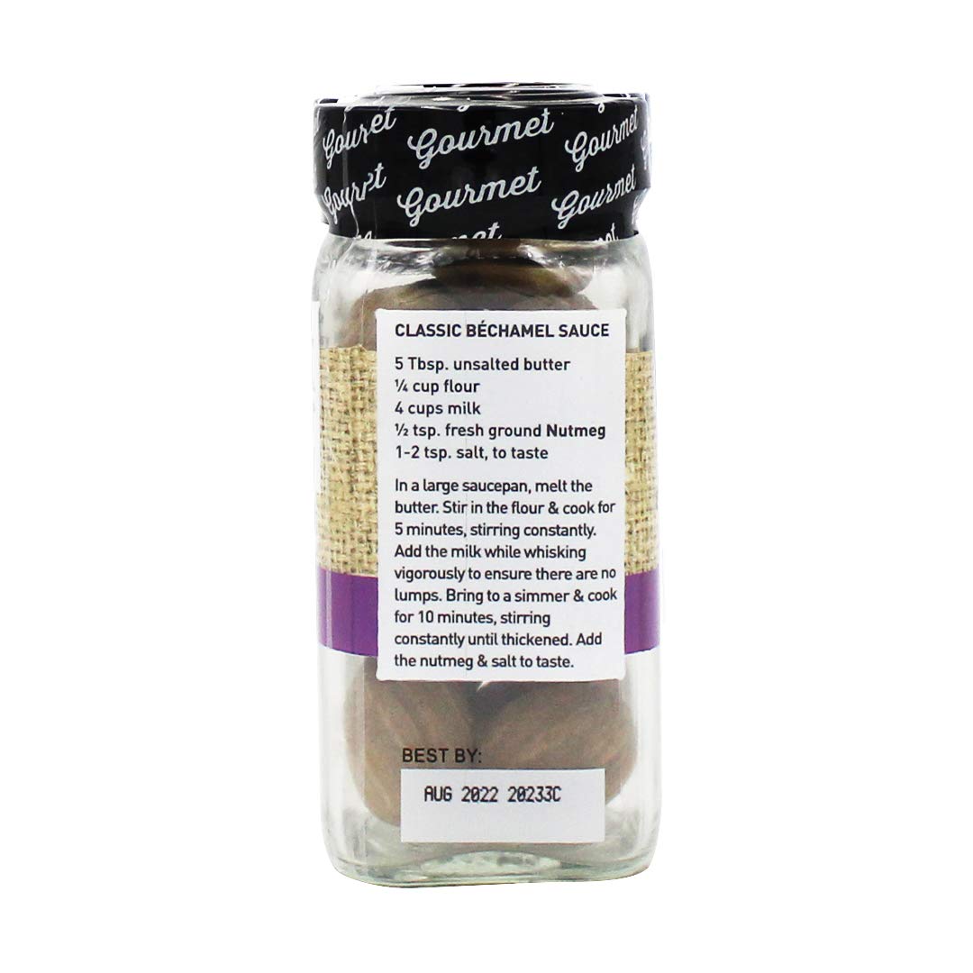 The Spice Hunter Nutmeg, East/West Indies, Whole, 1.9-Ounce Jar