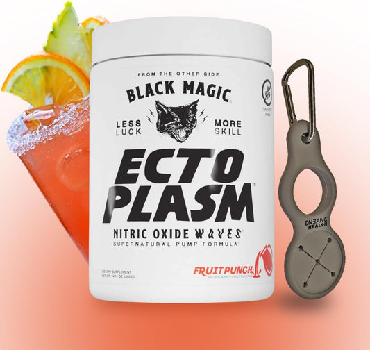 Black Magic Ecto Plasm - Fruit Punch - Handcrafted Pump Igniter, Increased Hydration & Vascularity (400g, 20 Scoops) wit