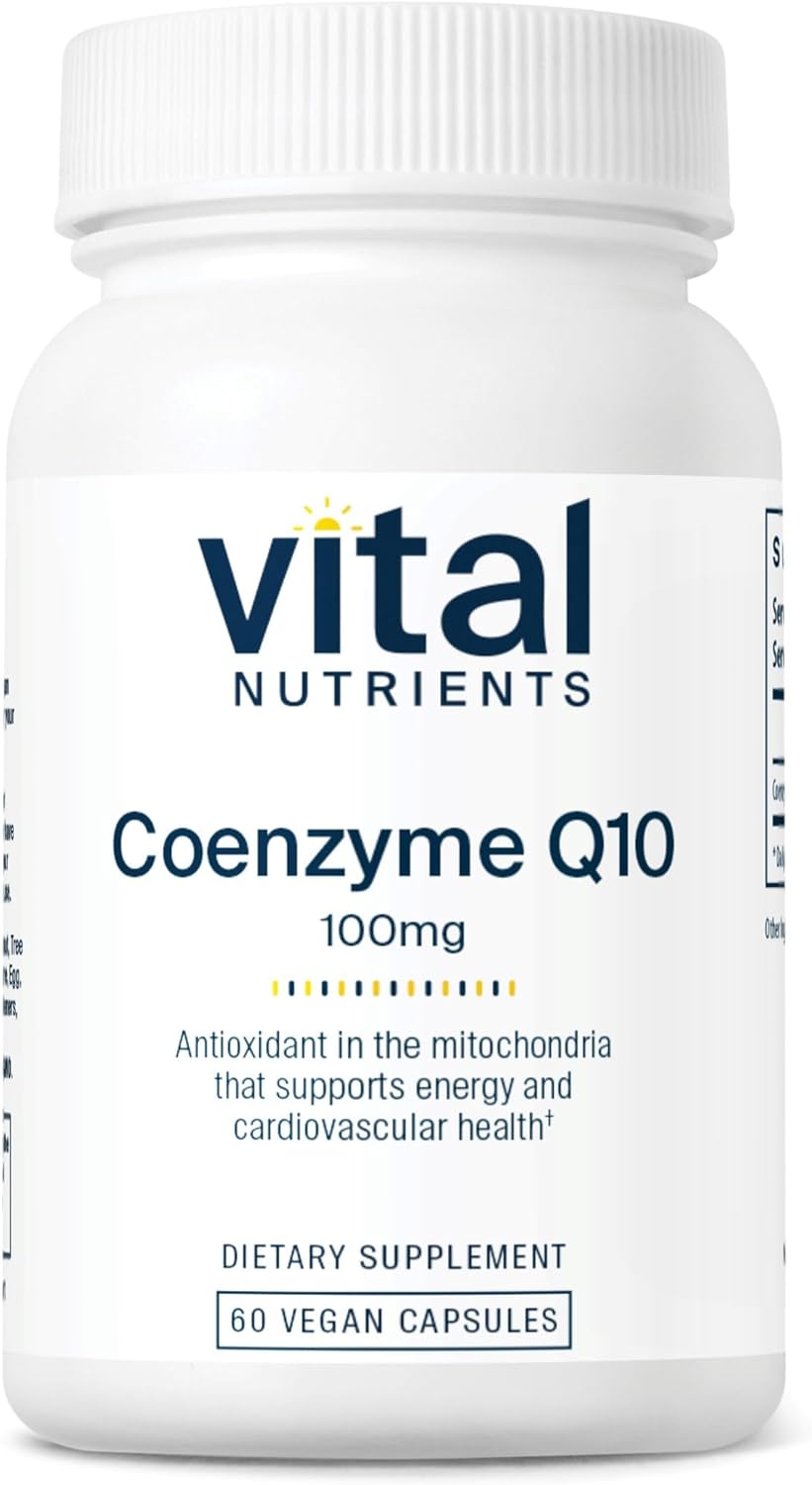 Vital Nutrients CoQ10 100mg | Vegan Supplement | CoEnzyme Q10 from Ubi