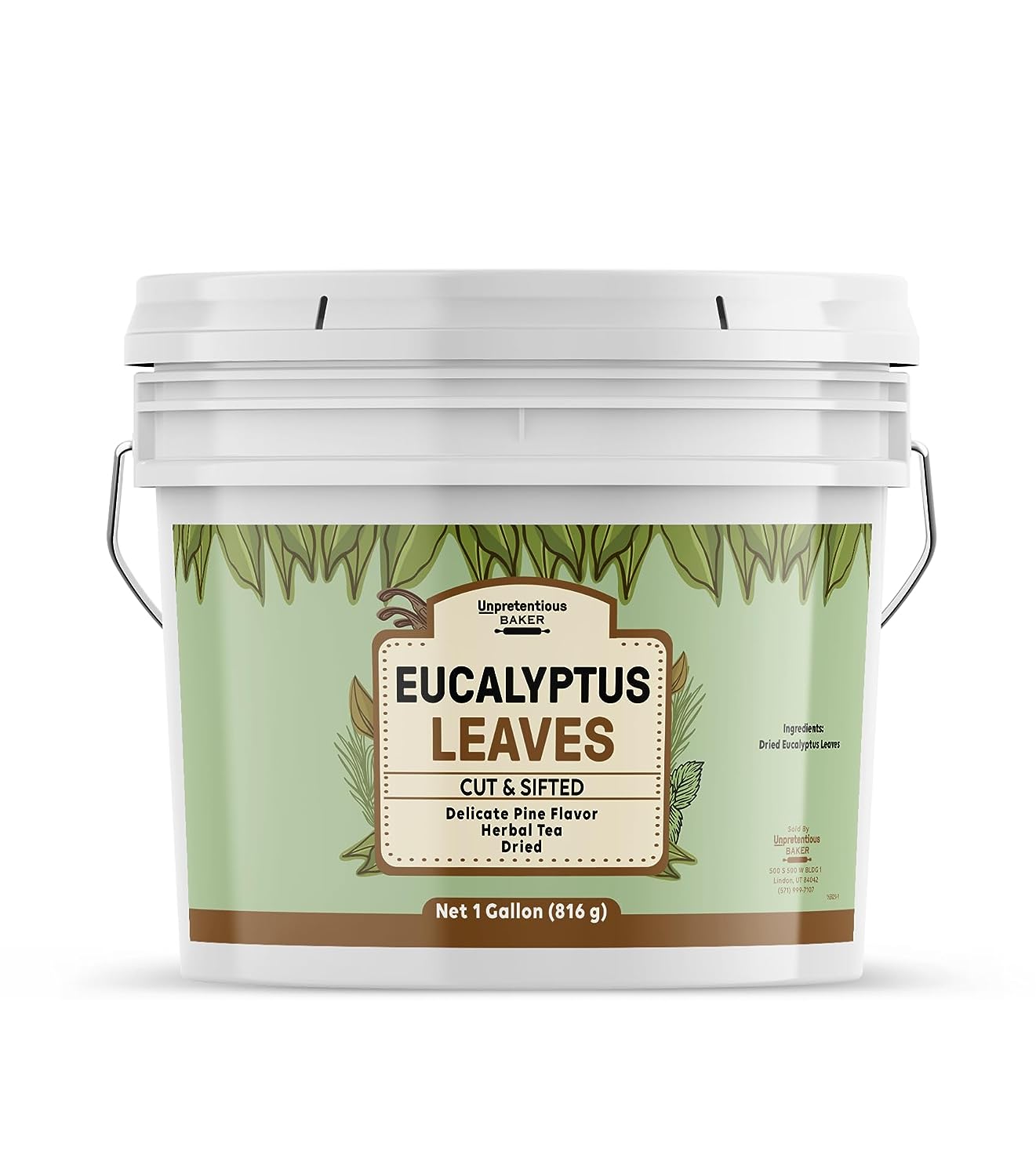 Unpretentious Eucalyptus Leaves, Herbal Tea, Cut & Sifted, Dried
