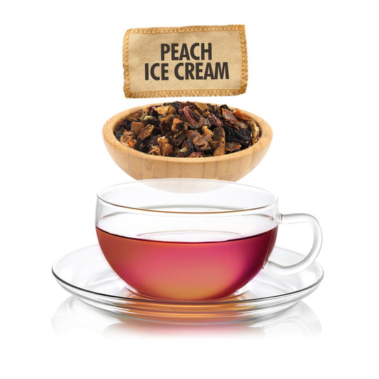 Peach Ice Cream Herbal Loose Leaf Tea