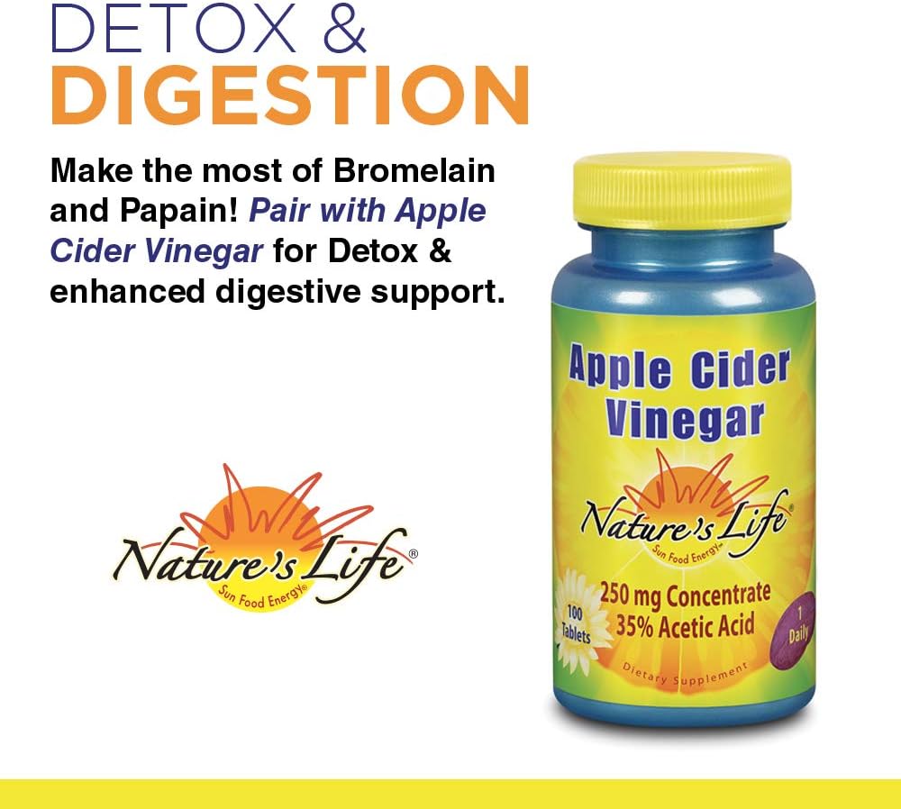 Nature's Life Bromelain & Papain | Proteolytic Enzymes for D