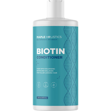 Biotin Hair Conditioner for Fine Hair - Collagen and Biotin Conditioner for Dry Hair Treatment Plus Thinning Hair Care - Pure Biotin Collagen Keratin Moisturizing Hair Conditioner for Damaged Dry Hair