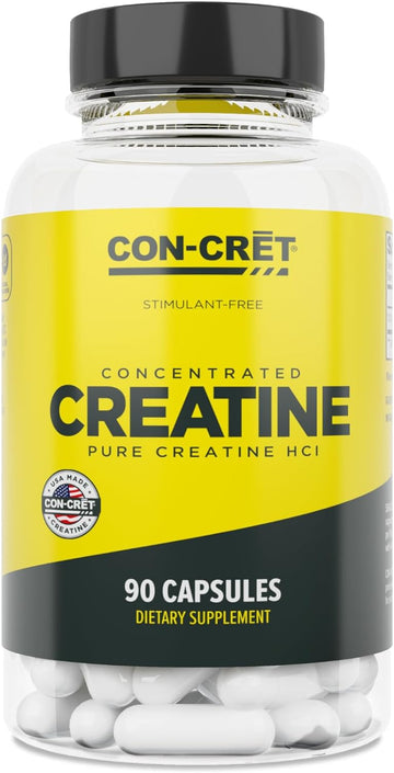 ProMera Sports CON-CRET Patented Creatine HCl Capsules, Stim