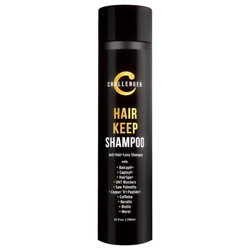 Challenger Men's Hair Keep Shampoo, 10 Oz. | DHT Blocking Hair Growth Shampoo | w/Baicapil, Capixyl, HairSpa | Caffeine, Biotin, Hyaluronic Acid, Copper Tri-Peptide, Saw Palmetto & More(2 mo. Supply)