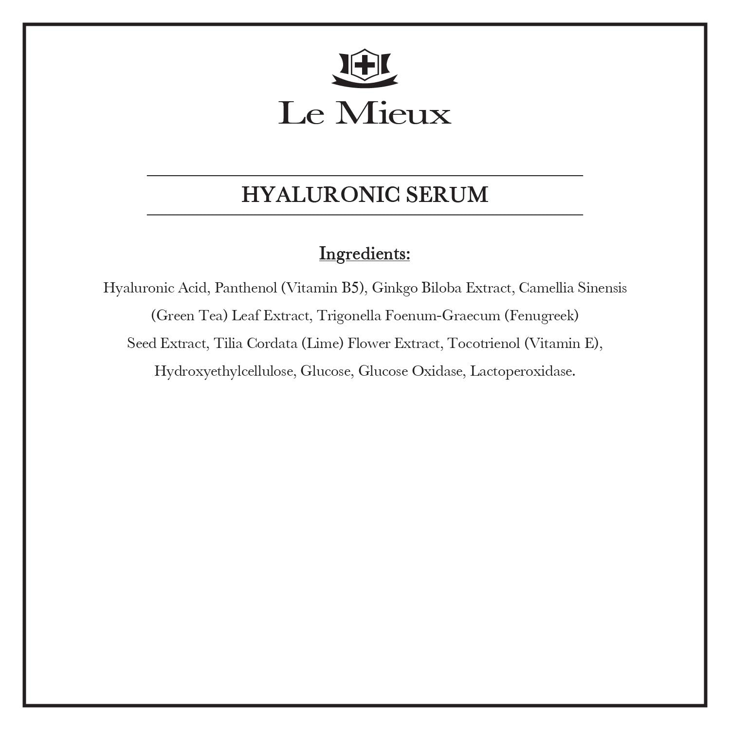 Esupli.com Le Mieux Hyaluronic Serum - Concentrated Hyaluronic Acid Fac