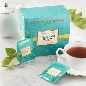 Fortnum & Mason British Tea, Breakfast Blend 50 Count Tea Bags (1 Pack)